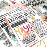 CONCORD & 9 th : Happy Headlines | Stamp and Die Bundle