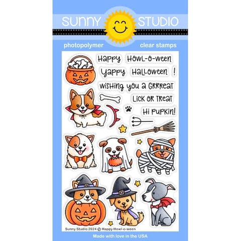 SUNNY STUDIO: Happy Howl-o-ween | Stamp