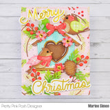 PRETTY PINK POSH: Merry Christmas Script | Hot Foil Plate