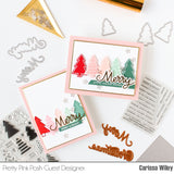 PRETTY PINK POSH: Merry Christmas Script | Hot Foil Plate