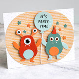 SPELLBINDERS:  Monster Birthday Sentiments | Stamp