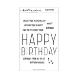 CONCORD & 9 th :  Happy Birthday Words | Stamp & Die Bundle