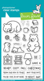 LAWN FAWN:  Den Sweet Den | Stamp, Coloring Stencil & Die Bundle