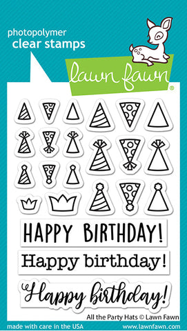 LAWN FAWN: All The Party Hats | Stamp