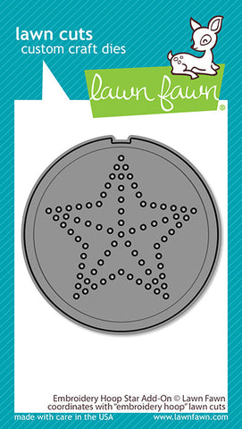 LAWN FAWN: Embroidery Hoop Star Add-on | Lawn Cuts Die