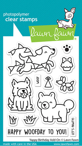 LAWN FAWN: Yappy Birthday Add On | Stamp