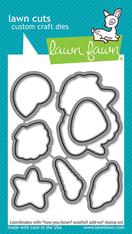 LAWN FAWN: How You Bean? Seashell Add-on | Lawn Cuts Die