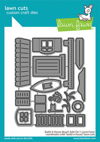 LAWN FAWN: Build a House Beach Add-on | Lawn Cuts Die