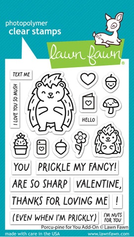 LAWN FAWN: Porcu-pine For You Add-On | Stamp