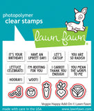 LAWN FAWN: Veggie Happy Add-on | Stamp & Lawn Cuts Die Bundle