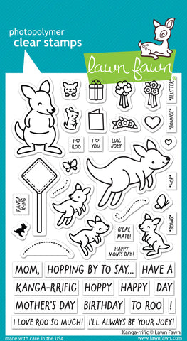 LAWN FAWN: Kanga-rrific | Stamp