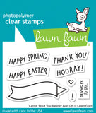 LAWN FAWN: Carrot 'Bout You Banner Add-on | Stamp