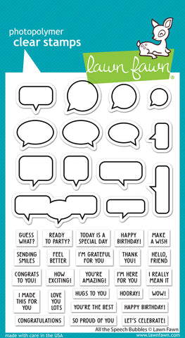 LAWN FAWN: All The Speech Bubbles | Stamp