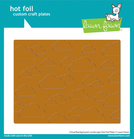 LAWN FAWN: Cloud Background | Landscape | Hot Foil Plate