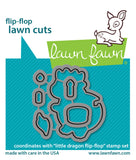 LAWN FAWN: Little Dragon Flip-Flop | Stamp & Lawn Cuts Die Bundle