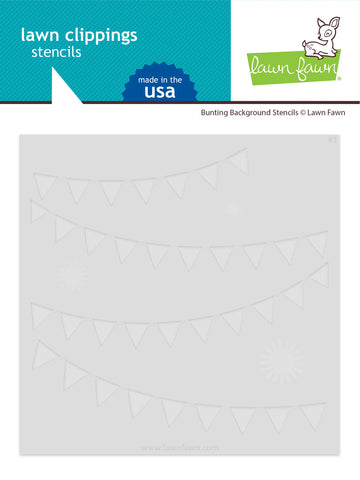 LAWN FAWN: Bunting | Layering Stencils