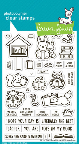 LAWN FAWN: Little Woodland Library | Stamp