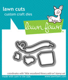 LAWN FAWN: Little Woodland Library Add-On | Stamp, Coordinating Stencil & Die Bundle