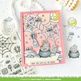 LAWN FAWN: Sweet Spiders Add-On | Stamp, Coloring Stencils & Die Bundle