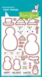 LAWN FAWN: Frosty Family | Stamp, Color Stencil, & Die Bundle