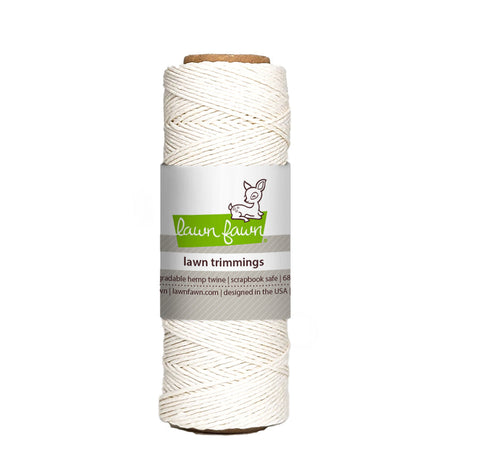 LAWN FAWN: Hemp Twine | White