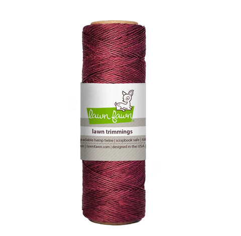 LAWN FAWN: Hemp Twine | Burgundy