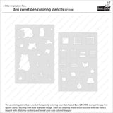 LAWN FAWN: Den Sweet Den | Coloring Stencil