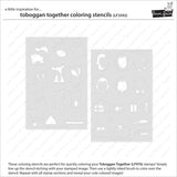 LAWN FAWN: Toboggan Together | Coloring Stencil