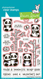 LAWN FAWN: I Heart Pandas | Stamp, Coloring Stencil & Die Bundle