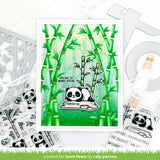 LAWN FAWN: I Heart Pandas Add-on | Coloring Stencil