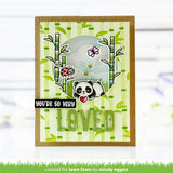 LAWN FAWN: I Heart Pandas Add-on | Coloring Stencil