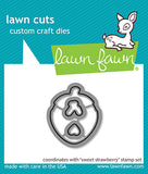 LAWN FAWN: Sweet Strawberry | Stamp, Coloring Stencil & Die Bundle