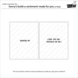 LAWN FAWN: Henry's Build-a-Sentiment | Made For You | Stamp