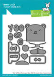 LAWN FAWN: Tiny Gift Box Panda and Bear Add-on | Lawn Cuts Die