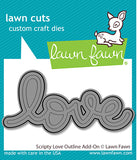 LAWN FAWN: Scripty Love + Outline Add-on | Die Bundle