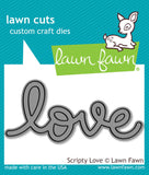 LAWN FAWN: Scripty Love + Outline Add-on | Die Bundle