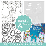 LAWN FAWN: Frosty Family | Stamp, Color Stencil, & Die Bundle