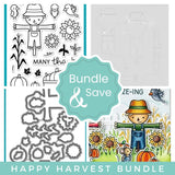 LAWN FAWN: Happy Harvest | Stamp, Coloring Stencil & Die Bundle