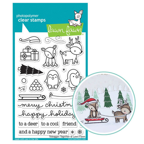 LAWN FAWN: Toboggan Together | Stamp