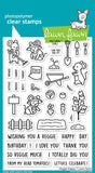 LAWN FAWN: Veggie Happy | Stamp & Lawn Cuts Die Bundle