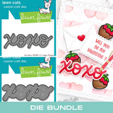 LAWN FAWN: Scripty XOXO + Outline Add-on | Die Bundle