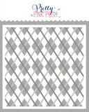 PRETTY PINK POSH: Argyle | Layered Stencil 3 PK