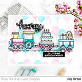 PRETTY PINK POSH:  Birthday Train | Stamp