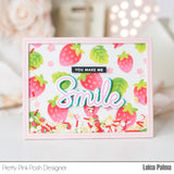 PRETTY PINK POSH: Large Smile | Hot Foil Plate