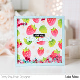 PRETTY PINK POSH:  Strawberries | Layered Stencil 4 PK