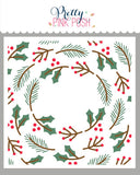 PRETTY PINK POSH: Winter Wreath | Layered Stencil 3 PK