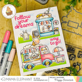 MAMA ELEPHANT: Little Agenda Ice Cream | Stamp and Creative Cuts Bundle