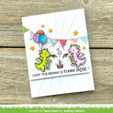 LAWN FAWN: Little Dragon Flip-Flop | Stamp & Lawn Cuts Die Bundle