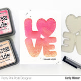 PRETTY PINK POSH: Love Word Shaker | Die