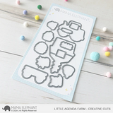 MAMA ELEPHANT: Little Agenda Farm | Stamp and Creative Cuts Bundle